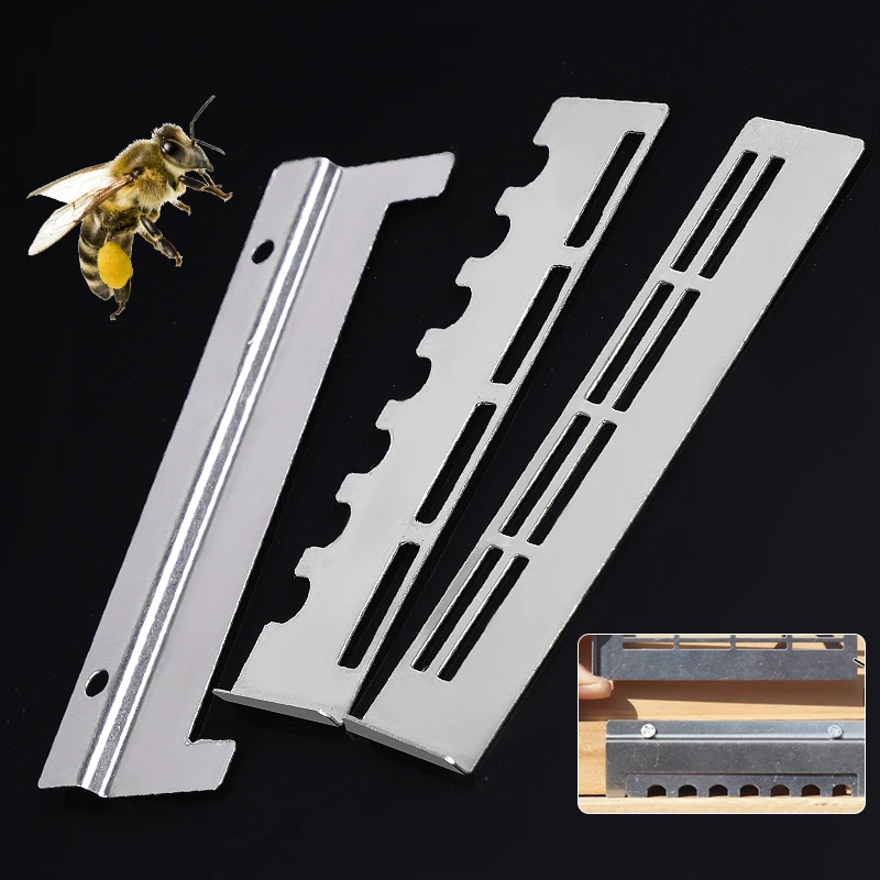 1/2ses Beekeeping Box Beehive Doors Entrance Nest Door Queen Barrier Anti Escape Ventilate For Migration Bee Beekeeper Tools