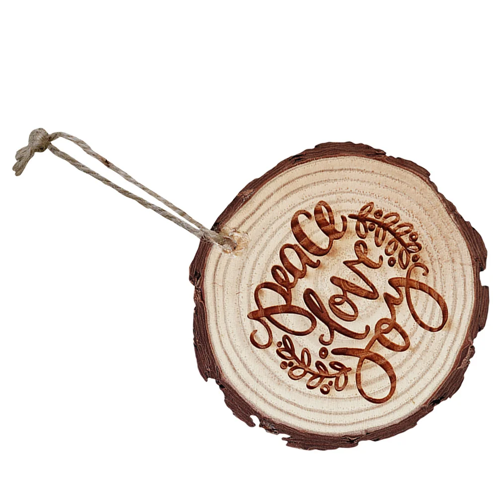 

Christmas Wooden Carving Pendant Chic Delicate Hanging Xmas Tree Ornament Holiday Decoration Xmas Party Decor Hanging Decors