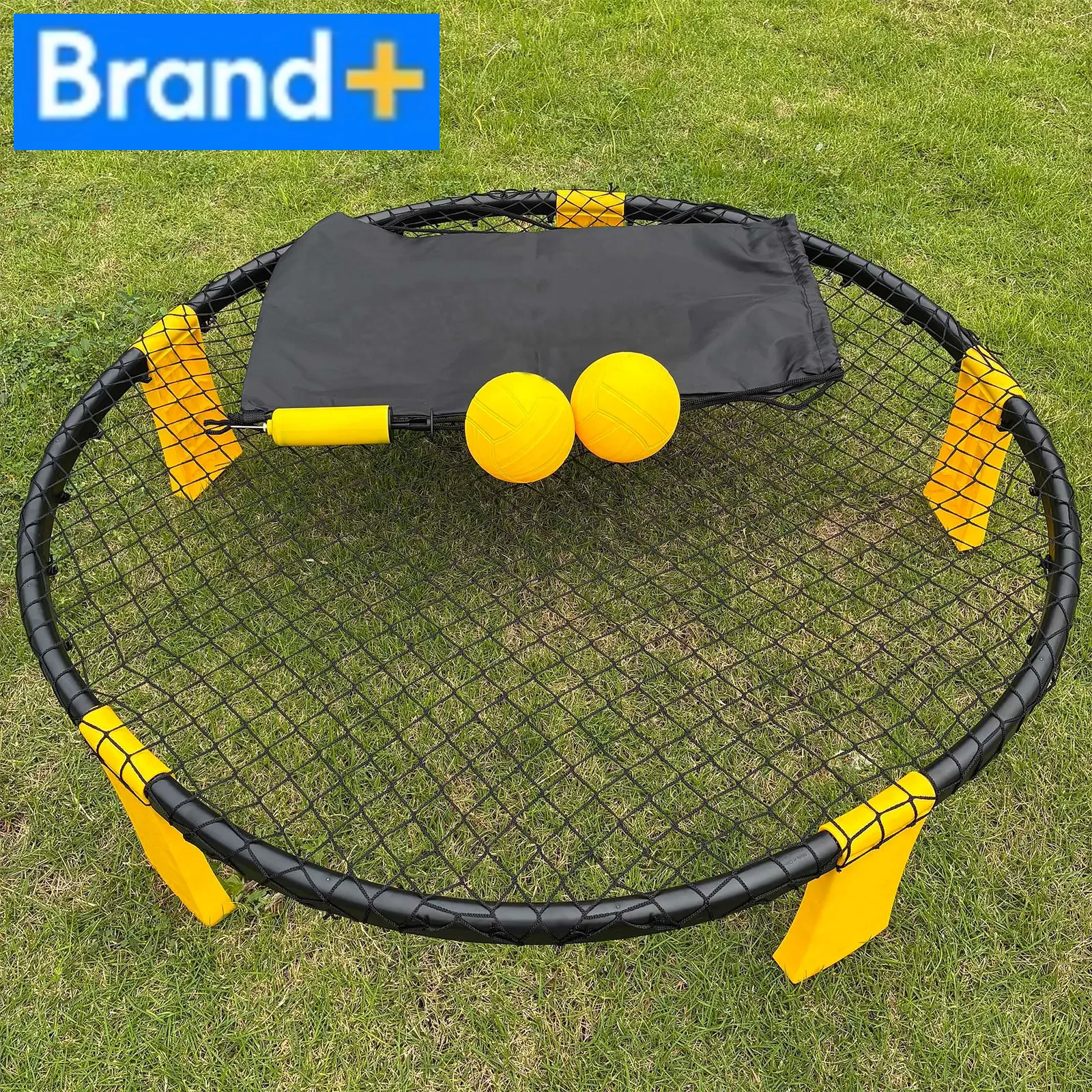 

Семейная игра на открытом воздухе: набор Beach Ball Roundnet с 2 мячами — легко освоить и высокоактивная игра для двора, лужайки или пляжа, полная