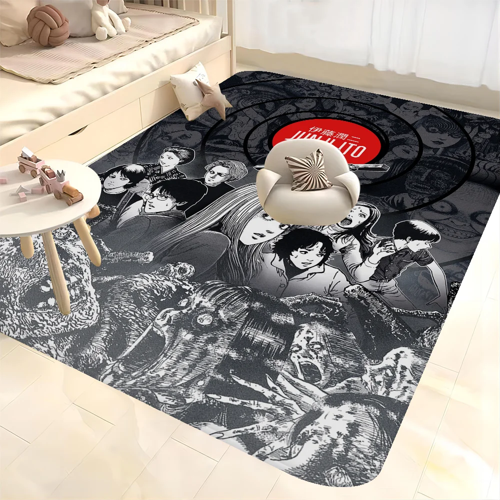 Junji Ito Tomie Kawakami Ghost Room Mats Cheaper Anti-slip Modern Living Room Balcony Printed Household Carpets