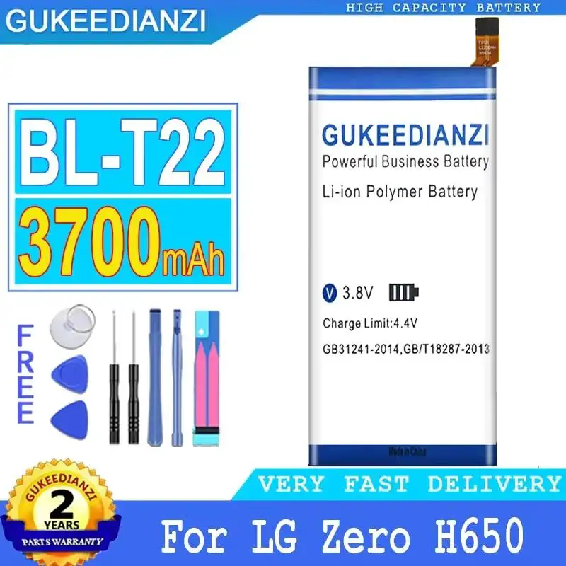 

3700mAh BL-T22 Lightweight Mobile Phone Battery Reliable Power For LG Zero H650 H650E H740 F620 F620L LS675 F620S H650K