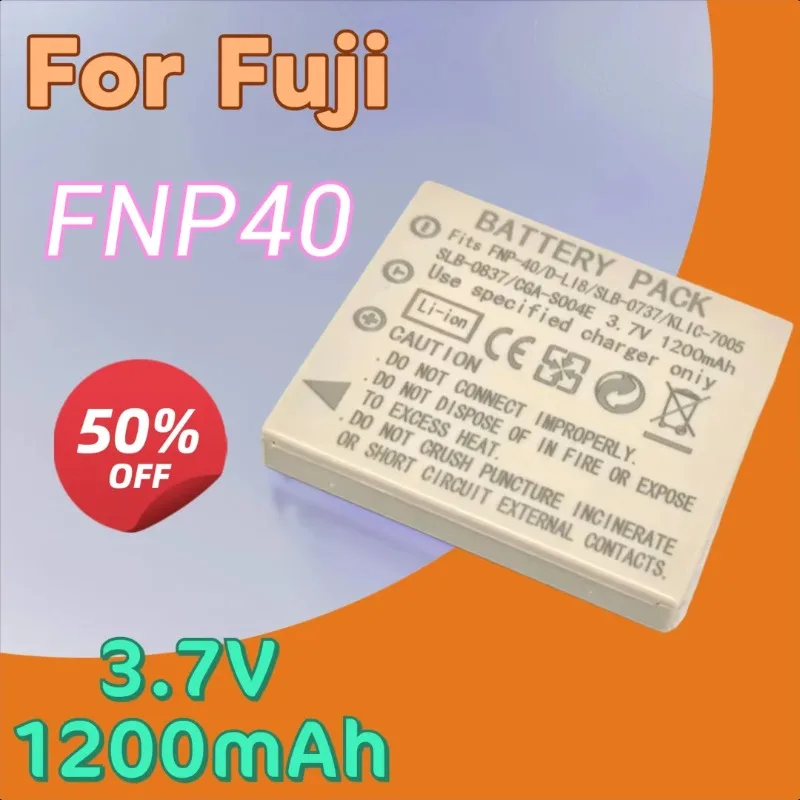 

3.7V 1200mAh FNP40 Battery for Fuji F470 F480 F700 F402 F403 F455 Camera Digital Batteries