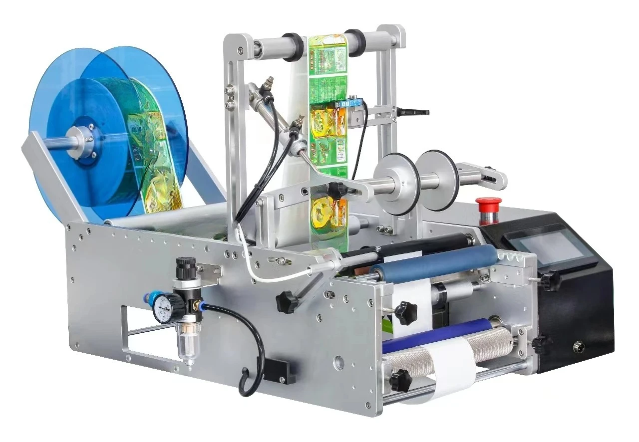 2025 Hot Sale Manual Labeling Machine Tabletop Labeling Machine Tube Liquid Bottle Labeling Machine