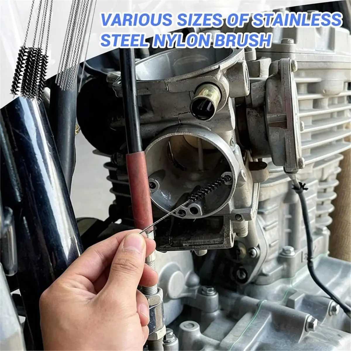 Carburetor Cleaner Kit - Nozzle Cleaning Probes & Tools for Motorcycles, Welders & DIY Carb Maintenance