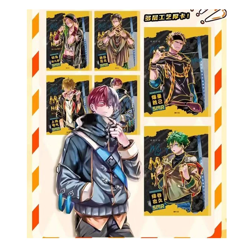 My Hero Academia Collection Cards Booster Box Cardjoy Multi-layer Process Passionate Fighting Rare Anime Table Playing Cards