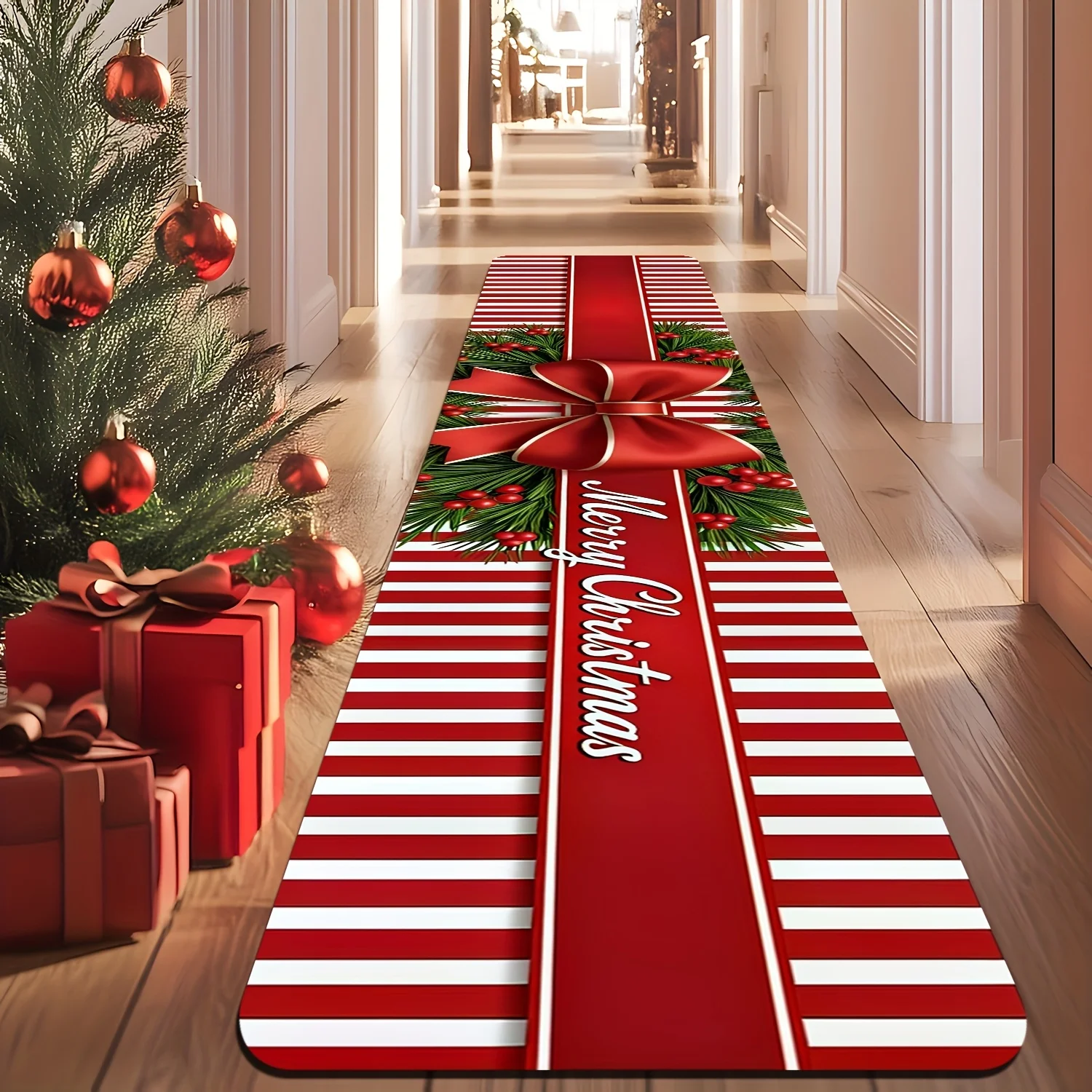 1pc Christmas Candy‑Cane, Star - Home Textiles Rug 评论和价格