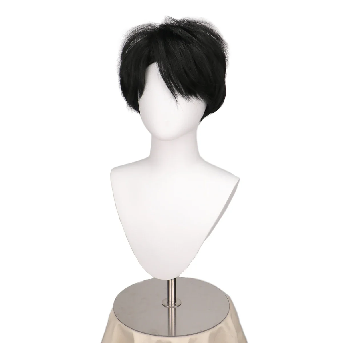 Synthetic Hair Movie Anime Korean Idol Inspired Pop Star Cosplay Wig Short Black Wig