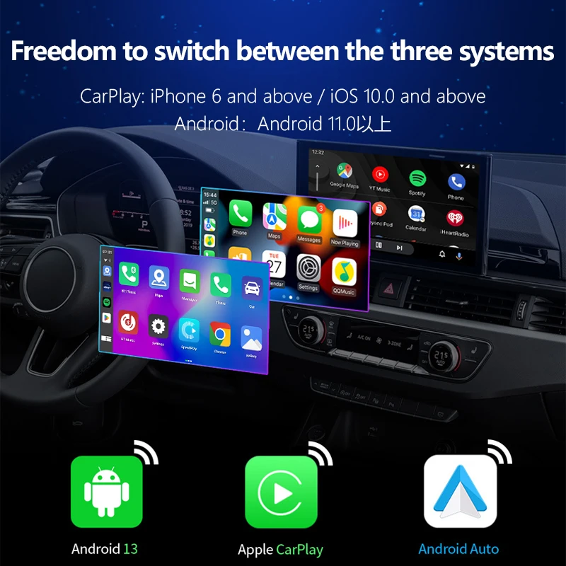 Melhor venda sistema android 4g sem fio carplay android-adaptador automático 5ghz wifi bt5.0 usb carplay dongle