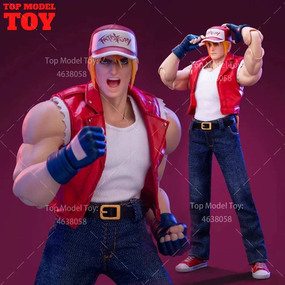 

Tunshi Studio TS-XZZ-005 1/12 Terry Bogard Double Head Male Soldier 15.5cm Action Figure Body Dolls Full Set for Collection
