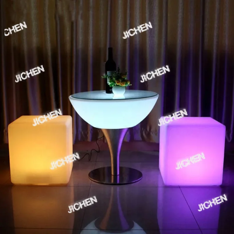 

HS светодиодный креативный светящийся бар, ночной клуб, бар, комбинированный стол и стул, двор, дом, балкон, высокий стол для отдыха, кофейная доска КТВ