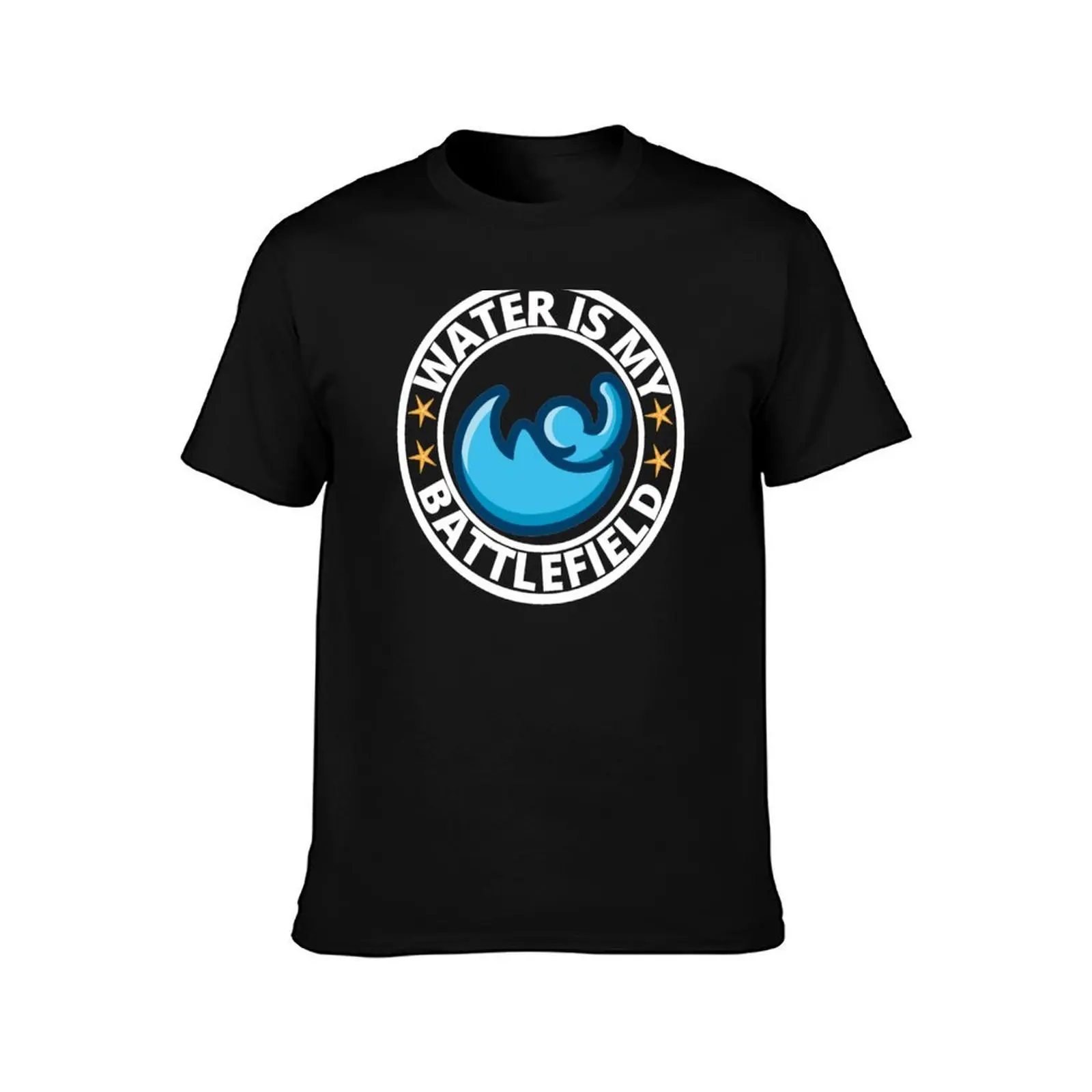 Water Is My Battlefield Swimmer T-Shirt Summer Casual Cotton Tee Oversized Streetwear Tops Vintage Graphic Print 100% Cotton