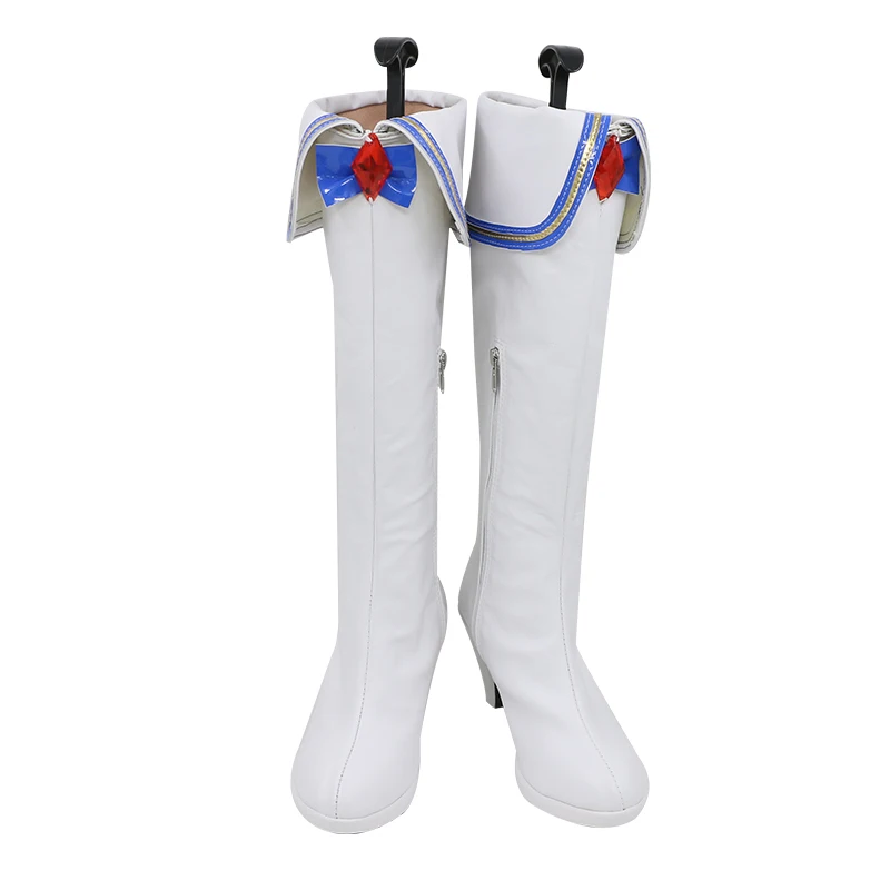 ギガレディセーラーキャバリアムーンコスプレ靴フォンテーヌ女の子女性ハロウィンカーニバルパーティーPUレザーブーツカスタムメイド