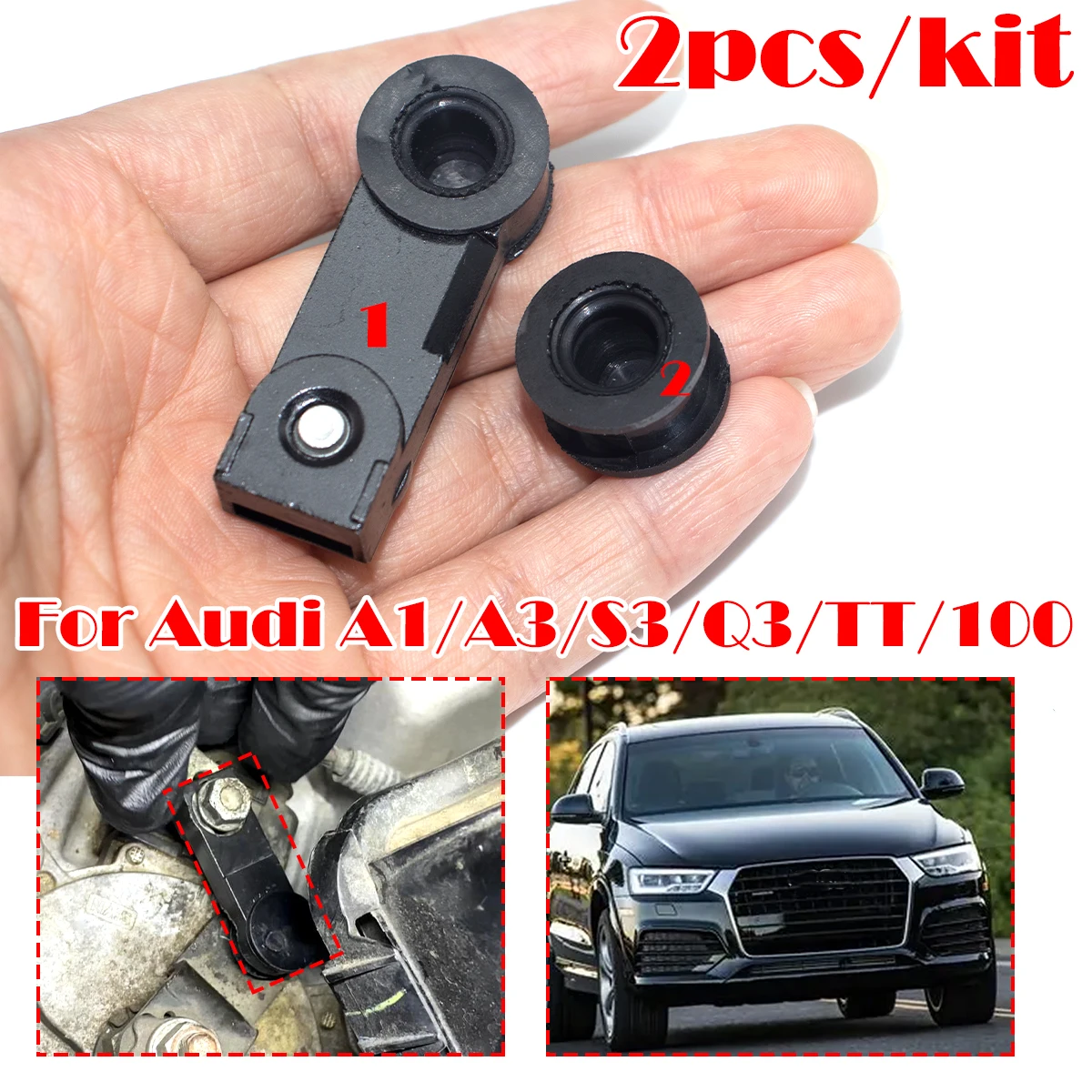 

Gear Shifter Cable Connector Base Bushing For Audi A1 A3 S3 Q3 TT Automatic Transmission Shift Adapter Linkage End Replacement