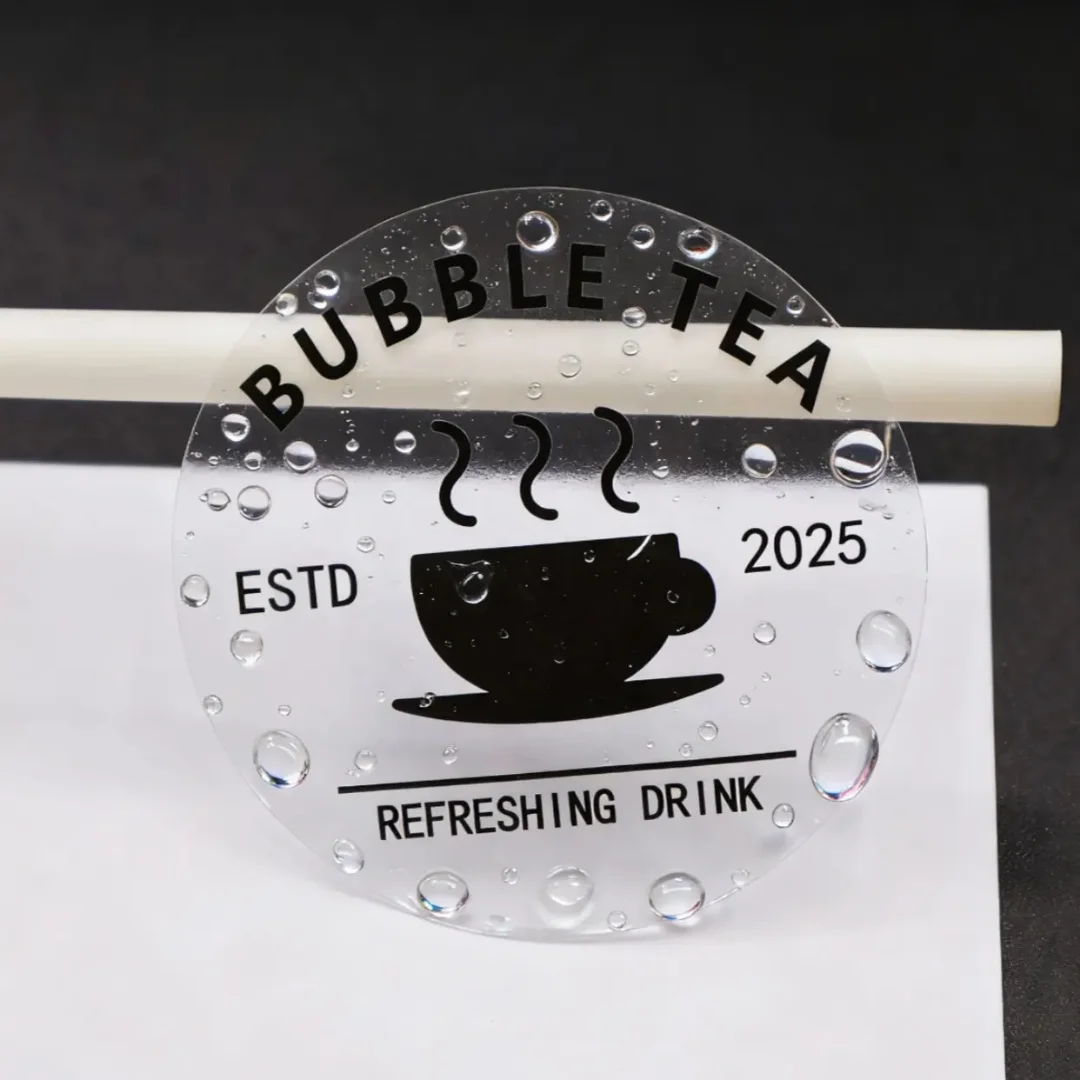 Custom durable waterproof transparent stickers, personalized transparent vinyl jar labels, waterproof and environmentally friend