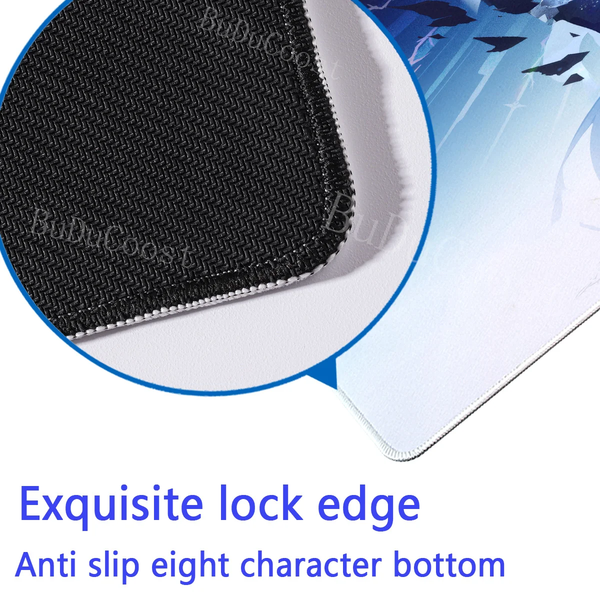 Wuthering Waves Cartethyia 마우스 패드 대형 게임용 마우스 패드 LockEdge 사무용품 컴퓨터 키보드 테이블 teclado 데스크 매트