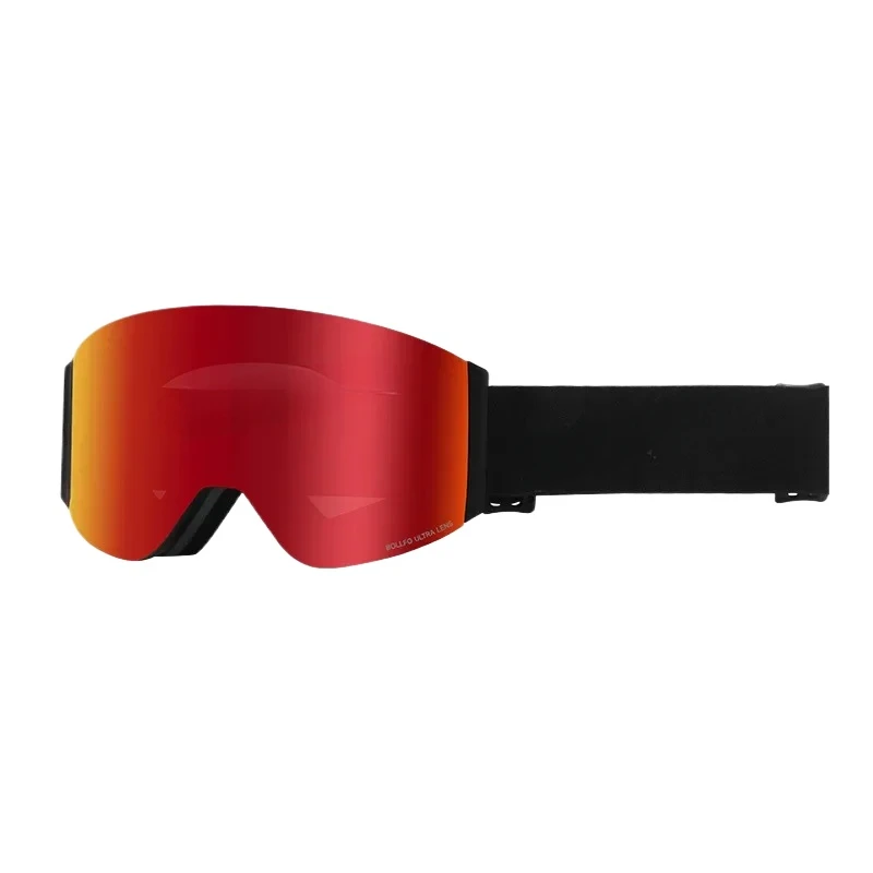 Intelligent Color-changing Magnetic Flip Ski Glasses Double-layer Anti-fog Goggles Men's and Women's Winter Mountaineering Snow