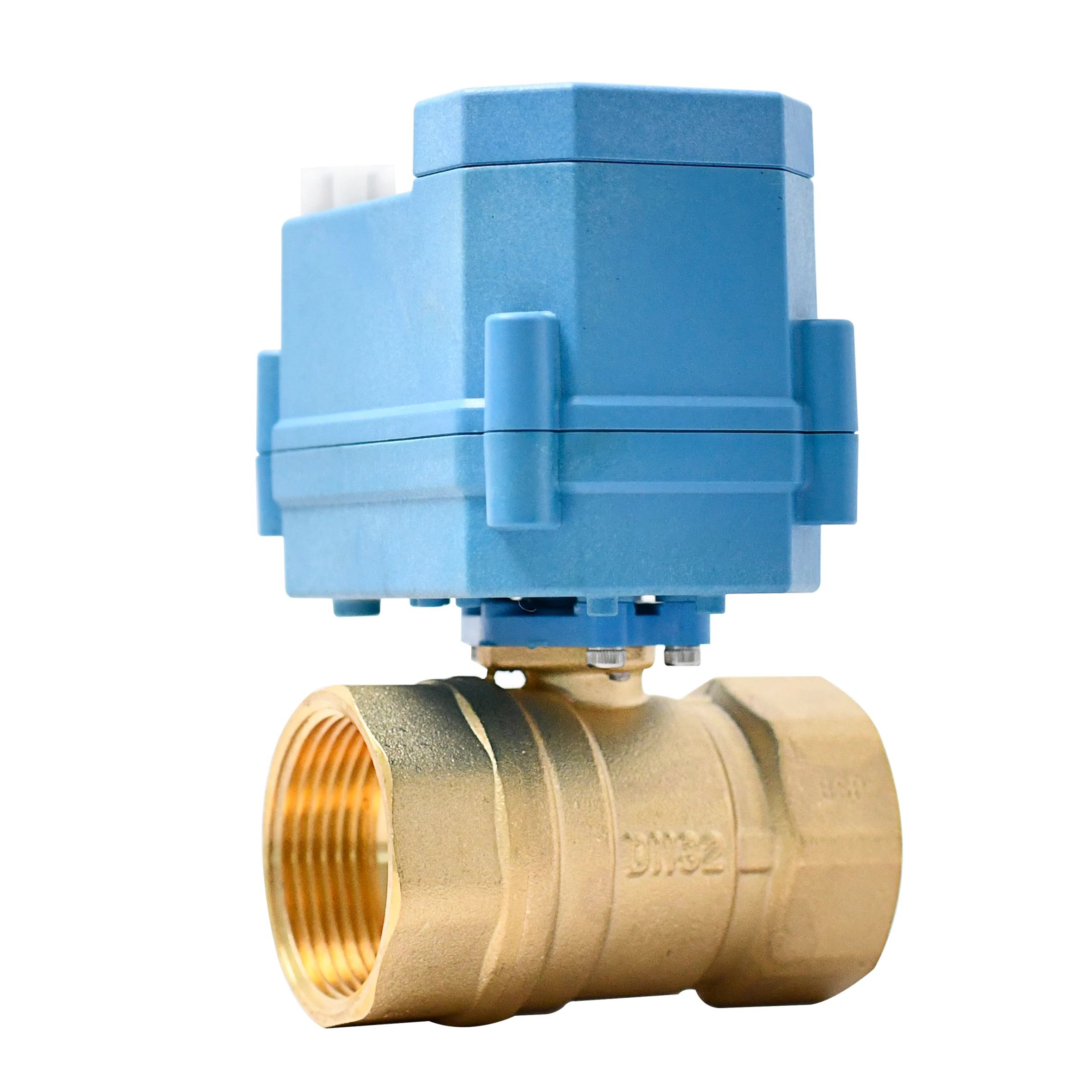 

Электрический шаровой кран OEM из латуни DN15 1/2" BSP с управлением по Lorawan и ручным приводом