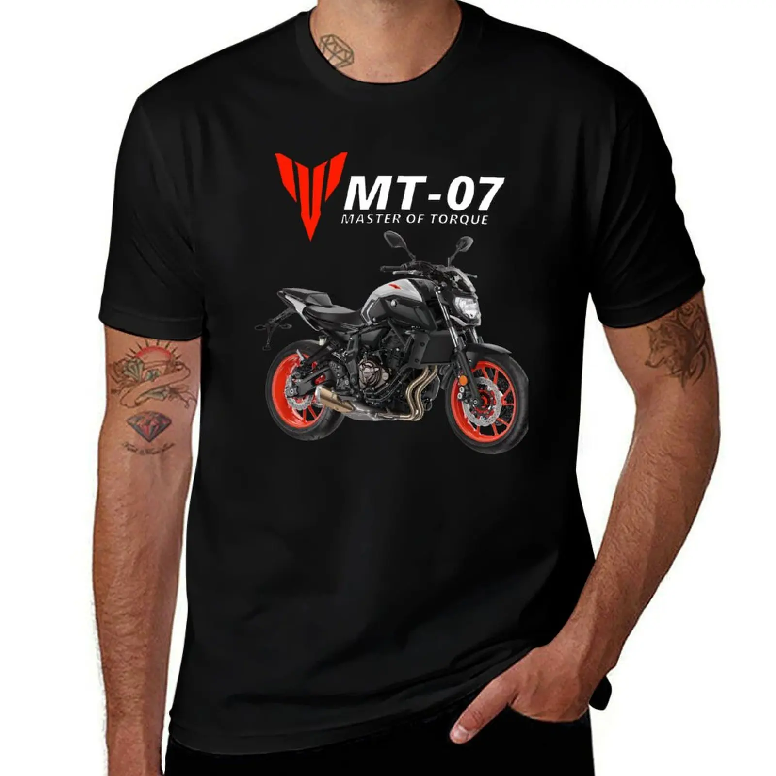 MT-07 Motorcycle T-Shirt Functional Casual Short Sleeve Tee