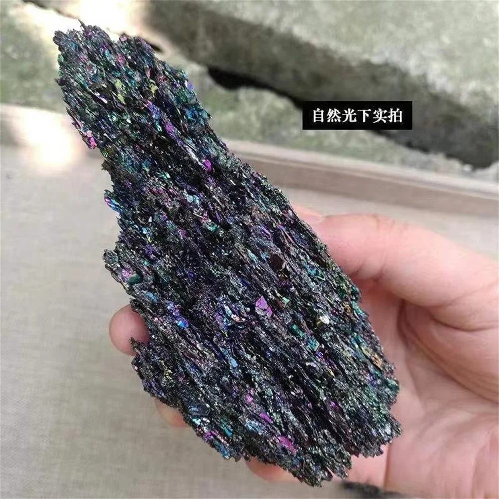 Wholesale Healing Stone Mineral Specimens Raw Stones Colorful Carborundum Seven Color Ore Rough Cluster For Home Decoration