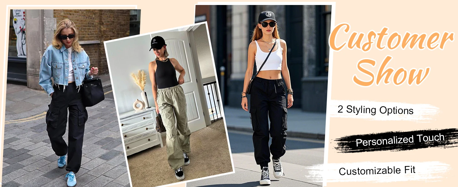 womens cargo joggers