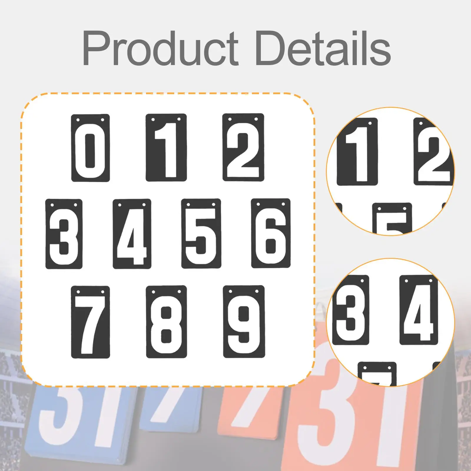 Score Keeper Sports Scoreboard Numbers 0-9 Multipurpose Scoring Board Practical