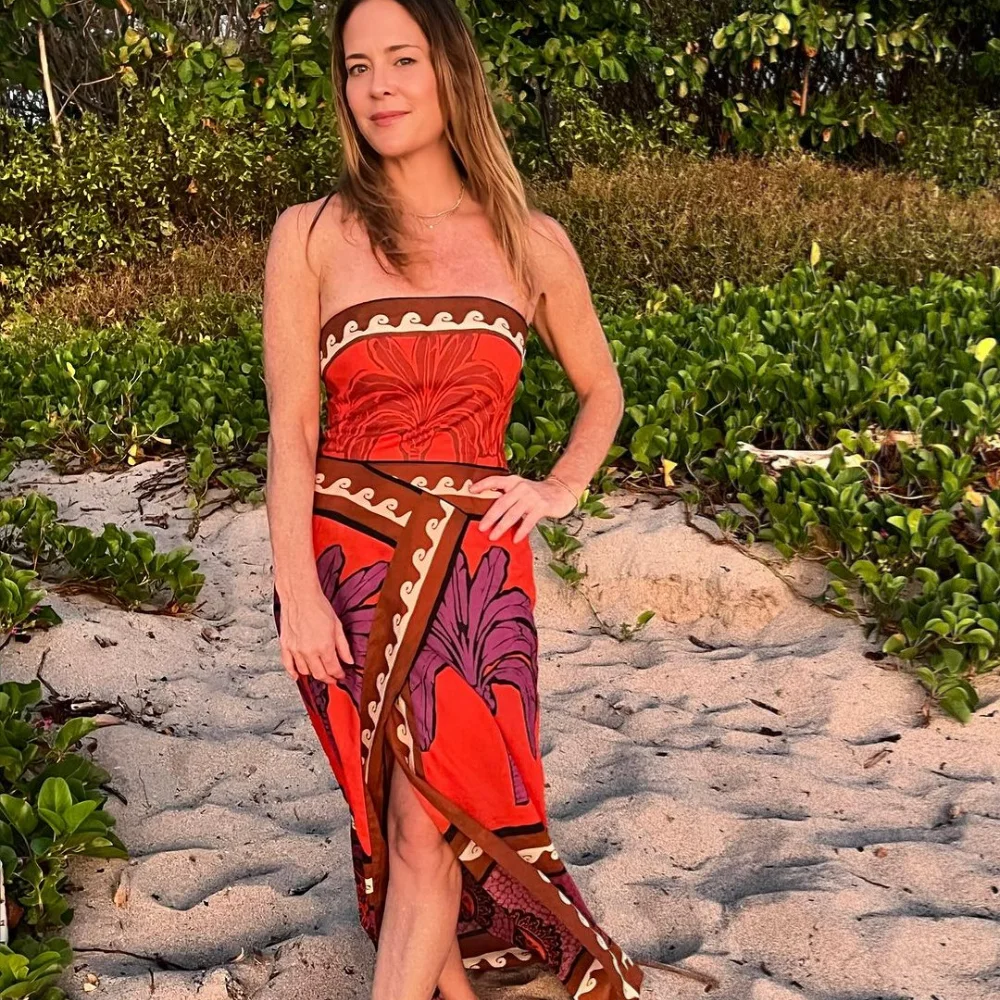 PB&ZA 2024 Spring New Women\'s Fashion and Elegance Casual Versatile Heart and Ankle Printed Dress