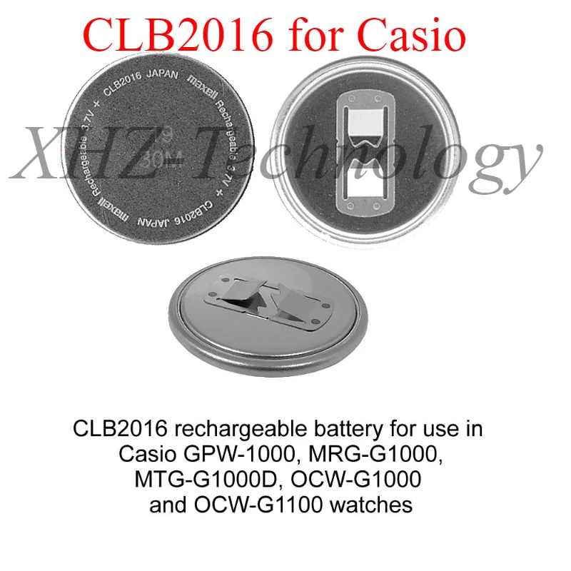 CLB2016 GPW-1000 CLB 2016 3.7V Original Solar Charging Battery CLB-2016 Capacitor GPW1000 MRG-G1000 MTG-G1000 OCW-G1000