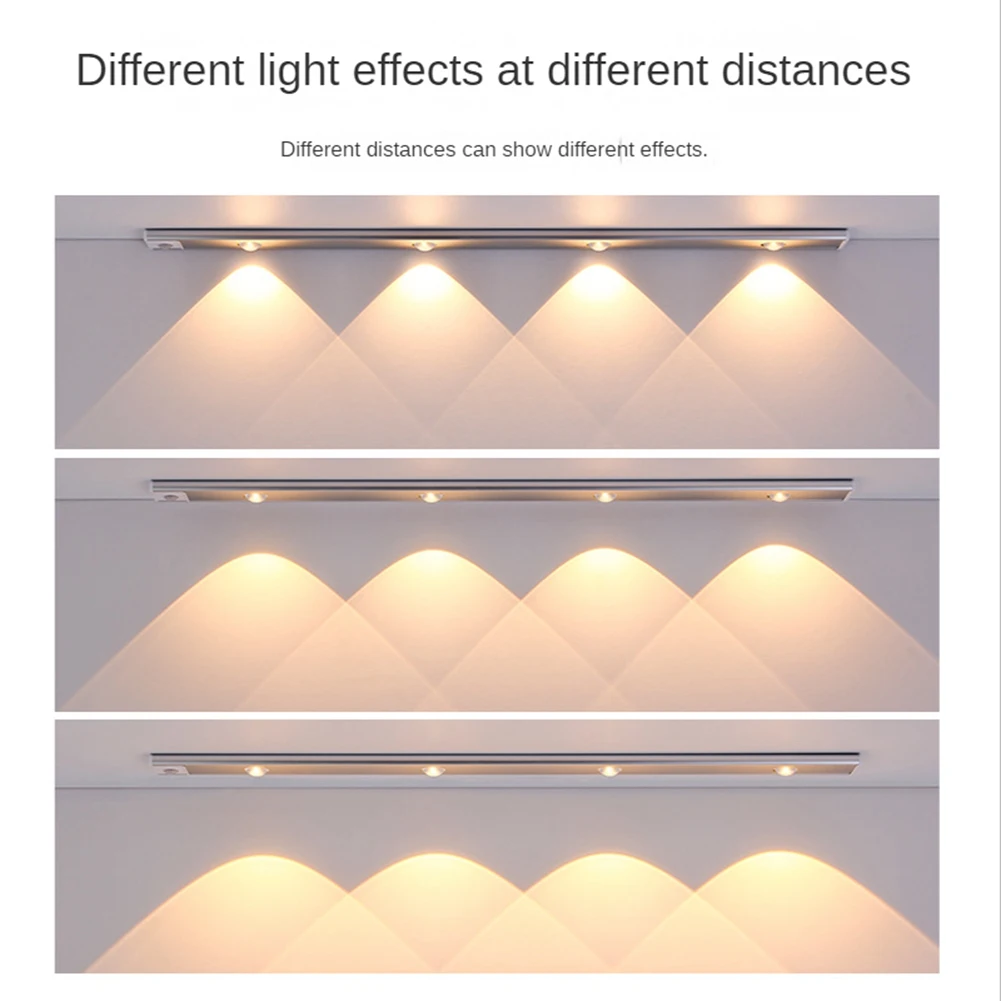 

ABLK LED Cabinet Light Motion Sensor Dimmable USB Charging Human Body Induction For Bedroom Entrance