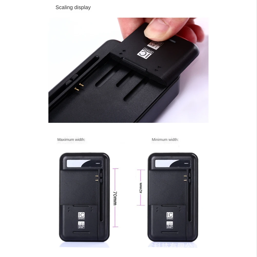 Universal Battery Charger with USB Output Port for 4.35V High-Voltage Battery for Cell Phone Battery Charging US Plug