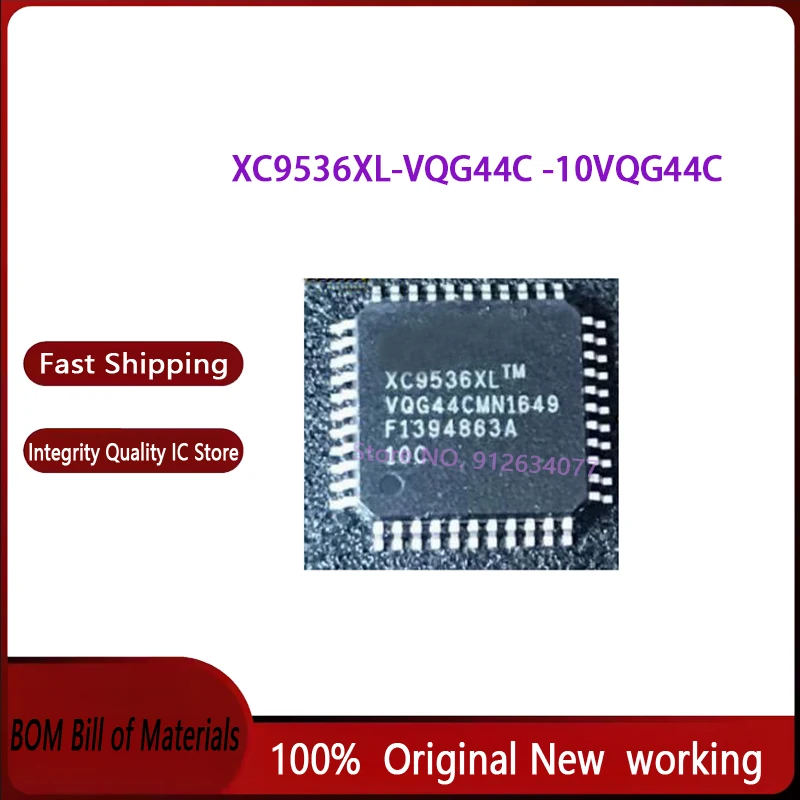 5pcs~50pcs/LOT XC9536XL-10VQG44C XC9536XL-VQG44 XC9536XL-10VQ44C XC9536XL-VQ44C TQFP44 New original