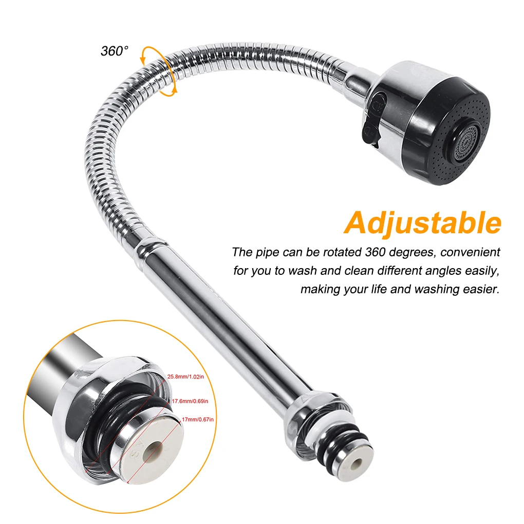 Faucet Aerator Water Diffuser  Shower Head Tap Extension Flexible Bathroom Accessories Kitchen Washing Nozzle Bubbler Connector