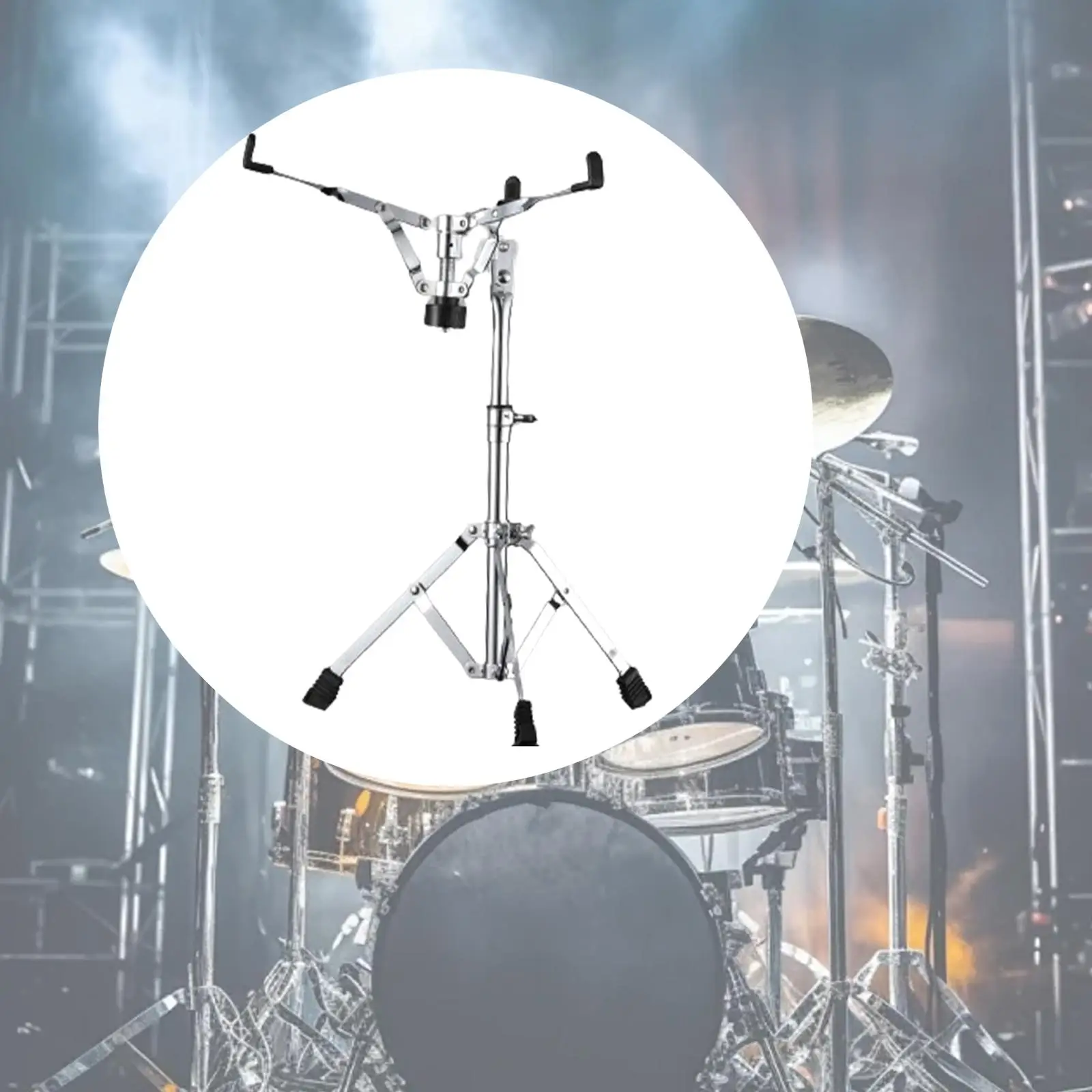 

Concert Snare Drum Stand Height Adjust 14~17" for 10'' to 14'' Stable for Studio Drum Beginners Stage Music Room Concert