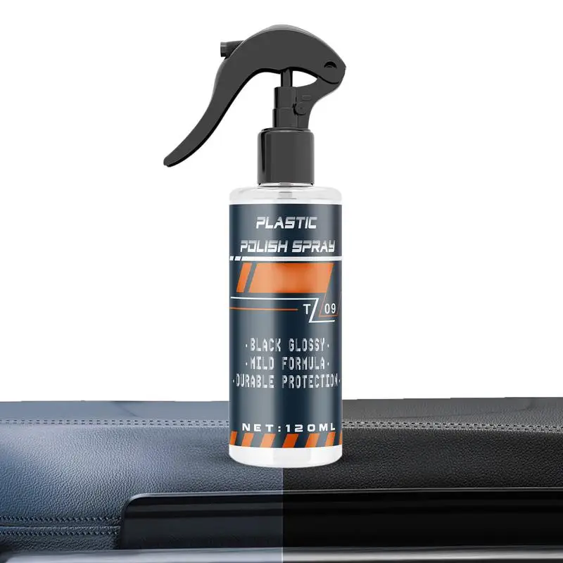 

Trim Restorer 120ml Tire Shine Spray Car Cleaner For Interior Trim Auto Detailing Supplies Restores Lost Color And Luster For