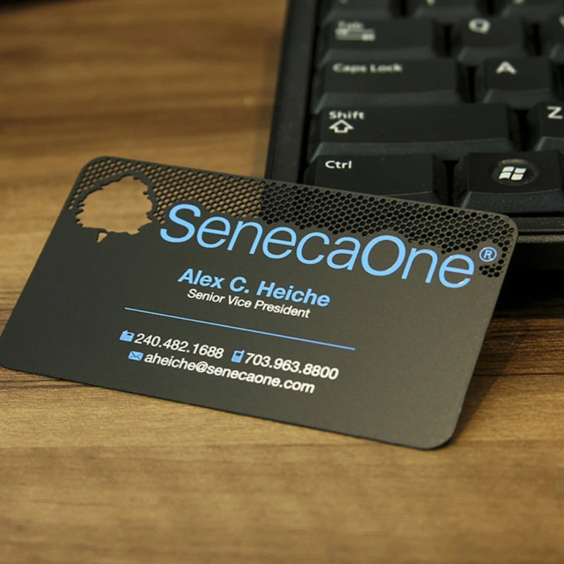 Customized inquiry Metal Business Card with Qr Code Custom logo Printed Luxury Metal Business Visiting Card