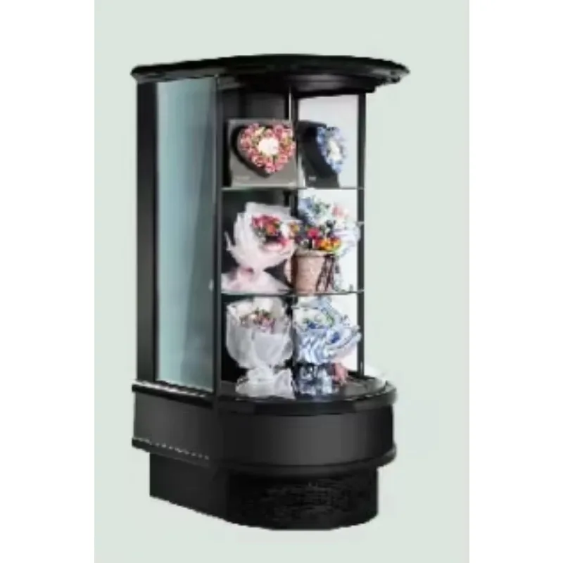 Fresh Flower Vertical Refrigerator Cabinet Supermarket air Curtain Cabinet Fruit And Vegetable Refrigerated Display Cabinet
