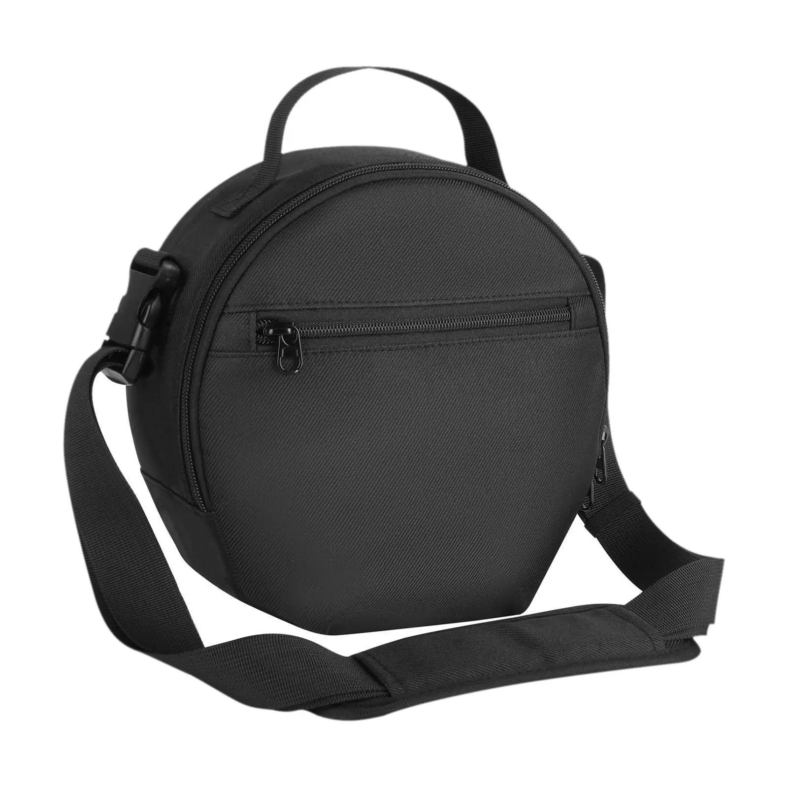 Headphone Case Organizer Travel Protective Zipper Bag 600D Nylon Fabric with Shoulder Strap for Headband Headphones