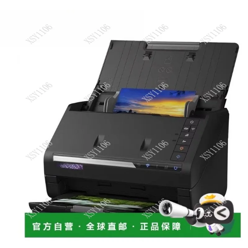 Black Wireless High-Speed Photo And Document Scanning System FF-680W for Office And Home Use