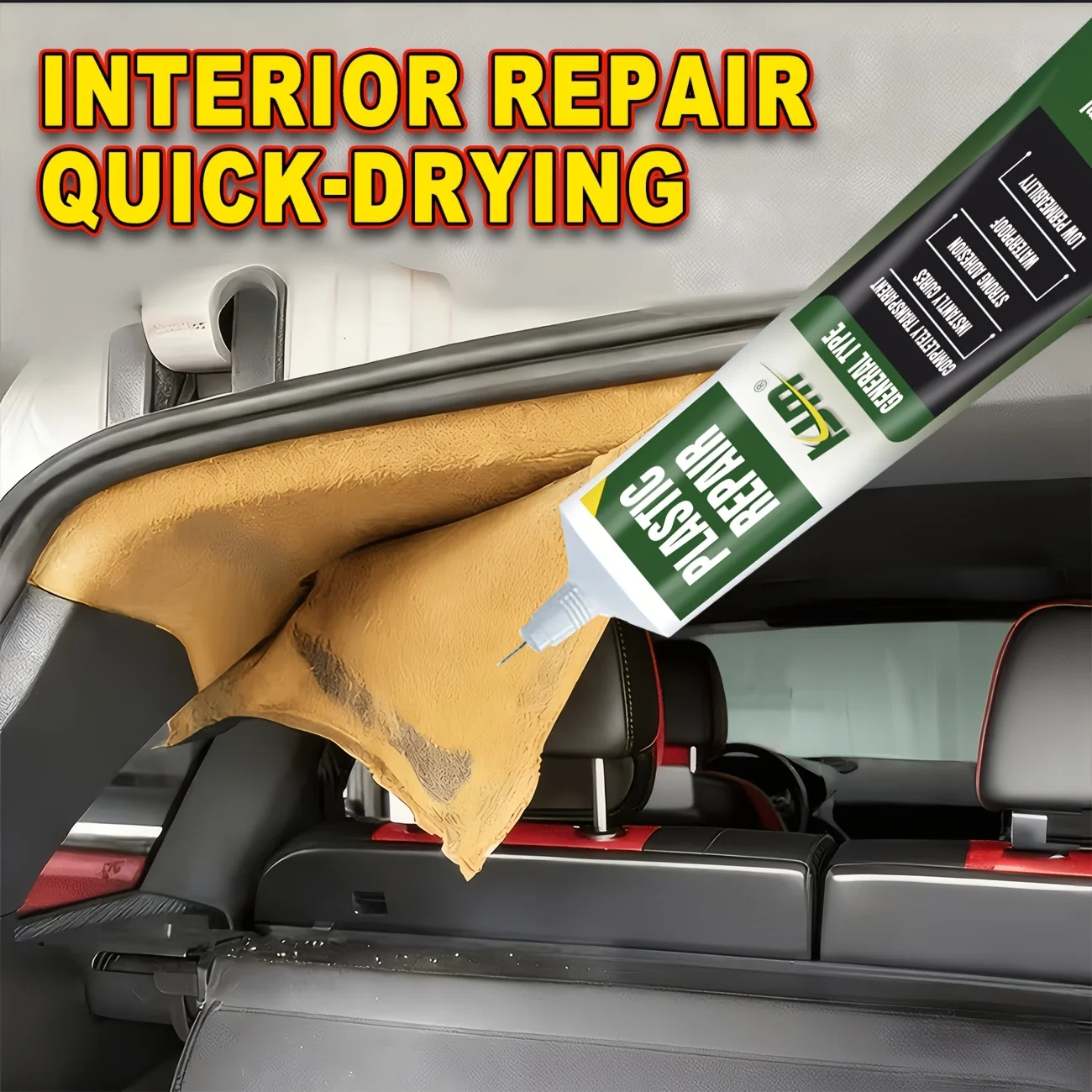 KJM Automotive Interior Sealant And Adhesive Flexible Repair Glue 30ML for Car Leather Upholstery Door Panels Trim view 4
