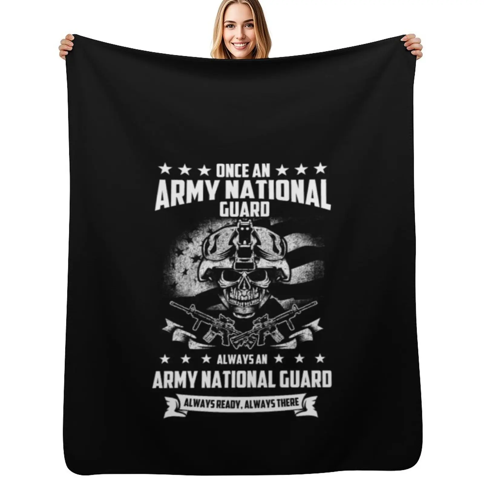ARMY NATIONAL GUARD Throw Blanket Spring Fall Cozy Throw Blanket for Couch