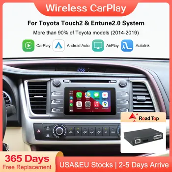 適用於豐田 Touch2 Entune2.0 Highlander Auris Sienna Prius Yaris Camry Corolla Avensis RAV4 的無線 CarPlay Android Auto 解碼器 10 最佳銷售 Auris CarPlay - №5
