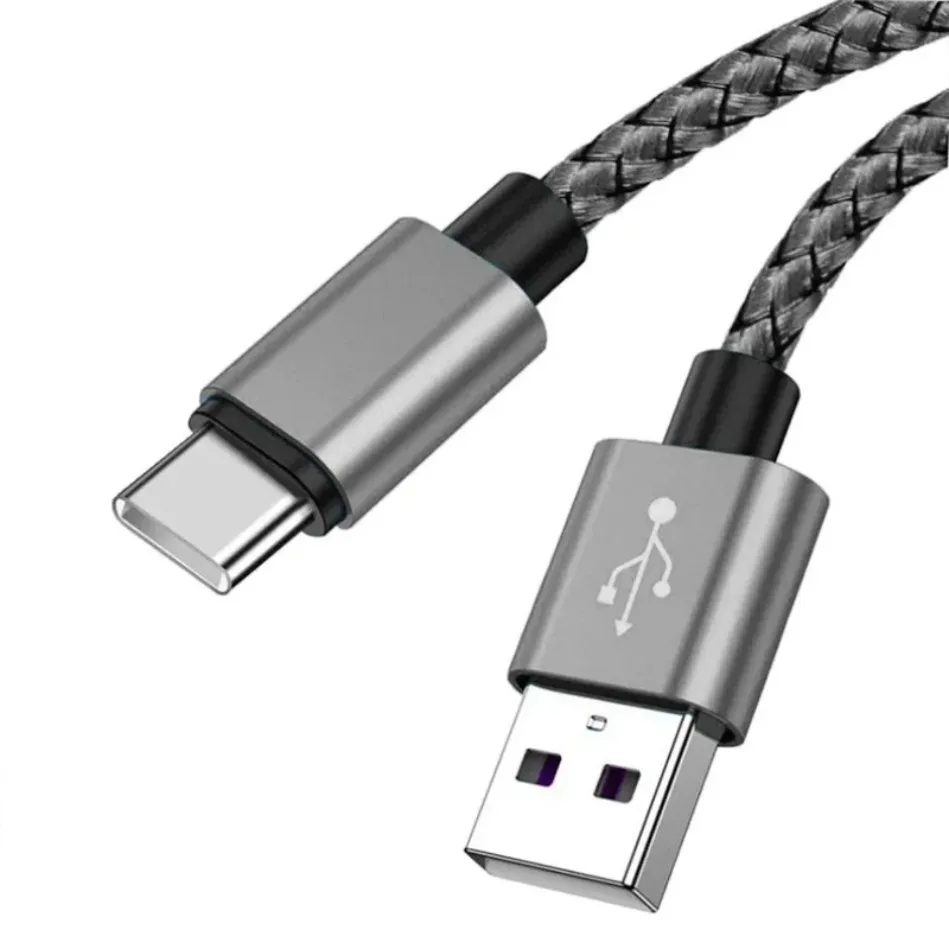 Durable Dragon Braided USB C Cable High Tensile Strength 2.4A Fast Charging Type C Cord Tangle Free for All Type C Devices