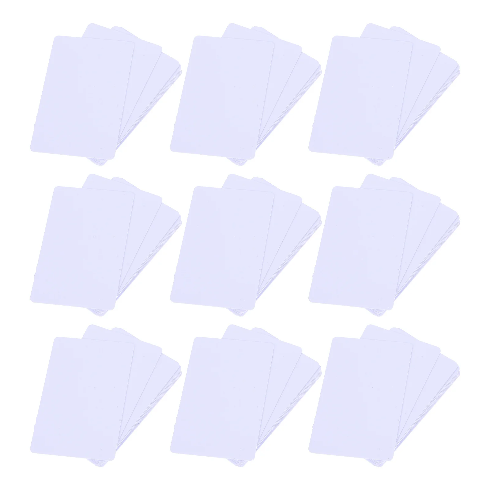 250Pcs Rfid Blank PVC Cards Chip Integrated Id Badges Printable Access Control Cards for School Office Security System