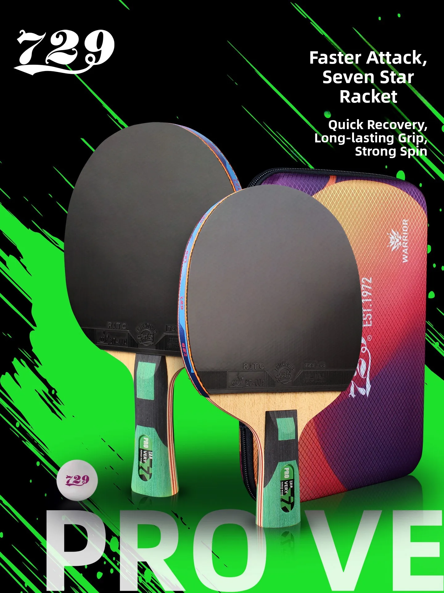 raquette-de-tennis-de-table-professionnelle-7-etoiles-friendship-729-en-bois-pur-simple-face-pour-competition