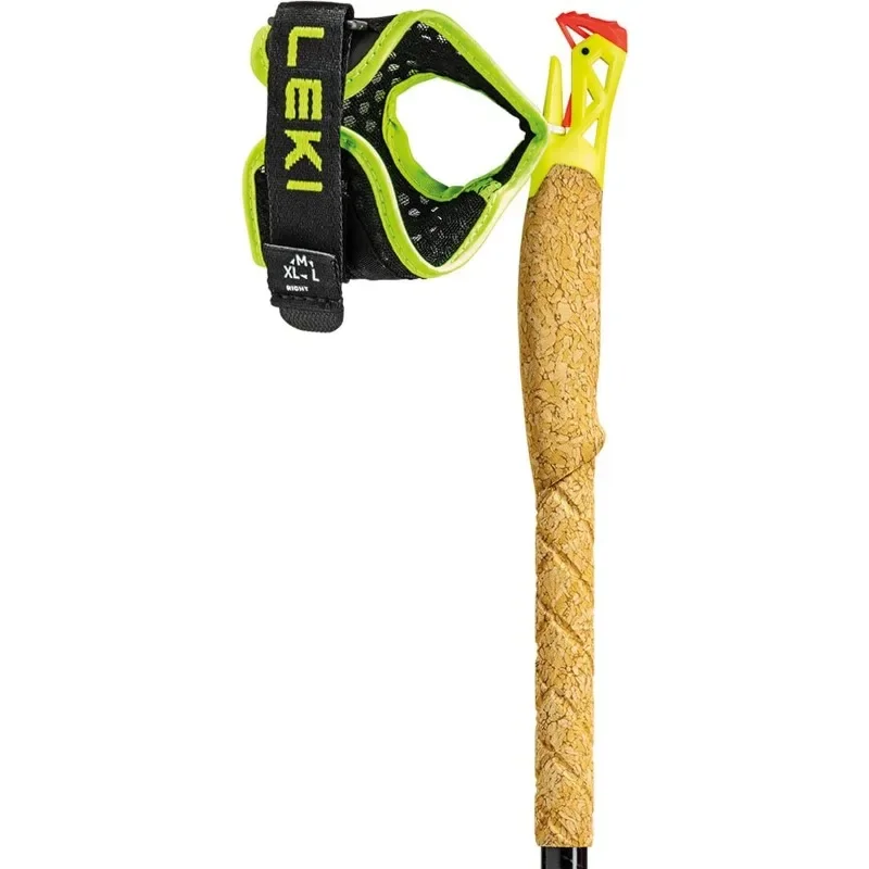LEKI Ultratrail FX.Un bastones de trekking ligeros y plegables de carbono para senderismo y trail running 176 cm