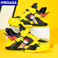 Four Season Sports Kids Cartoon Sneakers Outdoor Boys Classic Running Shoes Pu Leather Children's Walking Footwear Leisure