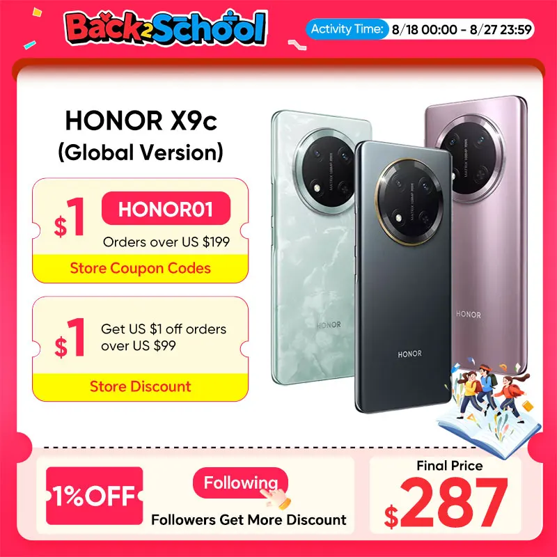 New HONOR X9c Global Version 5G Smartphone 6.78
