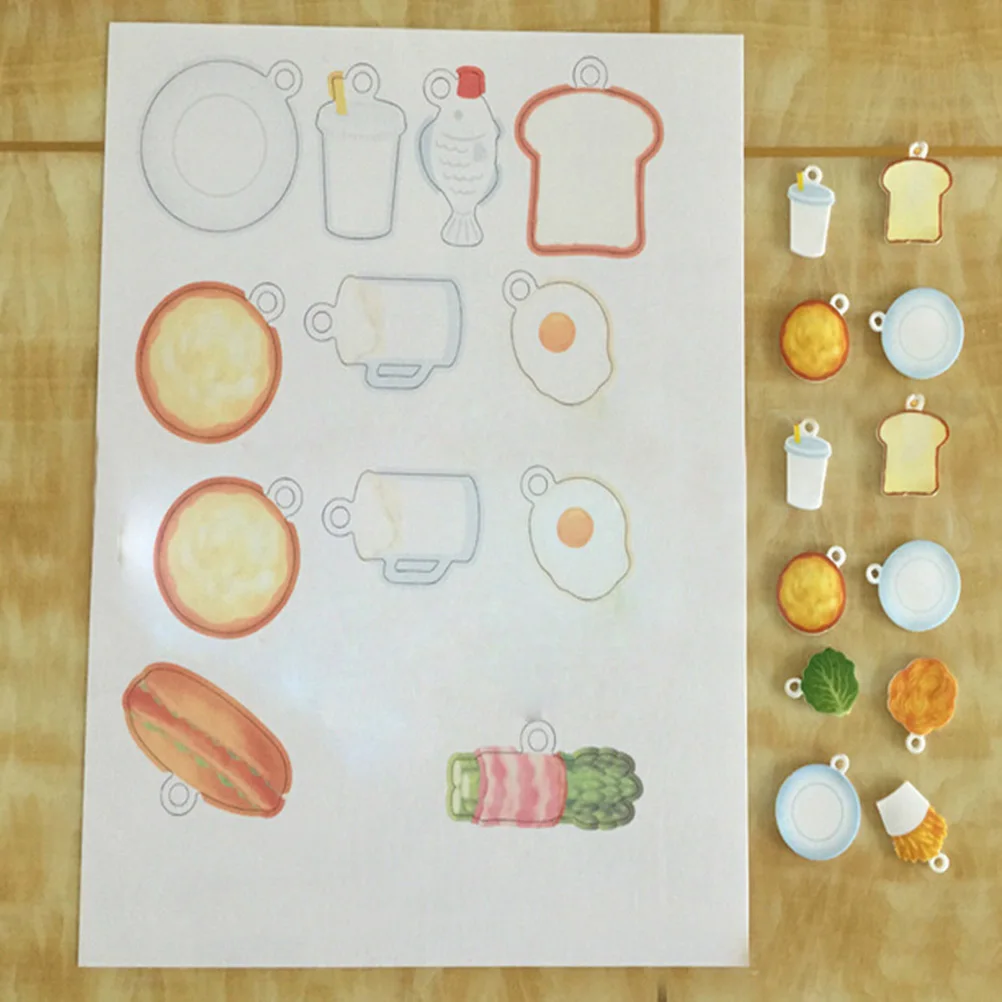 

5Pcs Rubber Stamp Heat Shrink Printing DIY Materials Durable White Sheets Perfect for Custom Paper Art Rubber Stamp