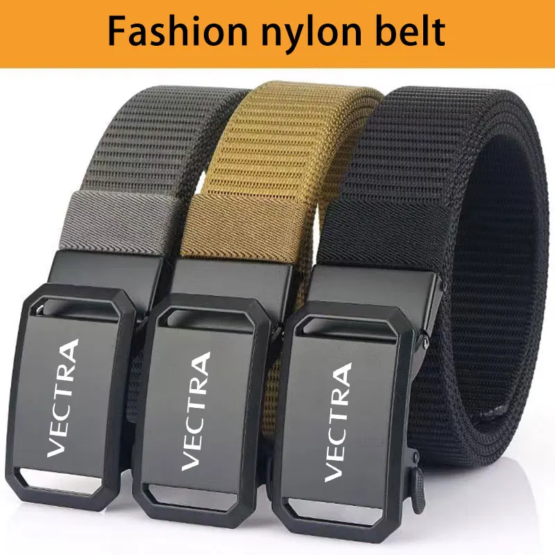 

Military Automatic Metal Buckle Quick Release Men And Women Outdoor Nylon Sports Belt For OPEL vectra Car Accessories