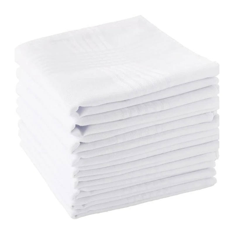 

Pocket Towel for Travel, Work, Grooms, Weddings Handkerchief Bulk for Party Pocket Square Hankies Handkerchief