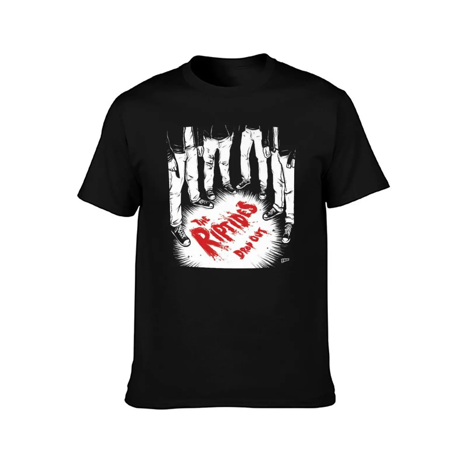 Drop Out Of The Riptides T-Shirt Novelty Print Casual Tee Shirt T-Shirt